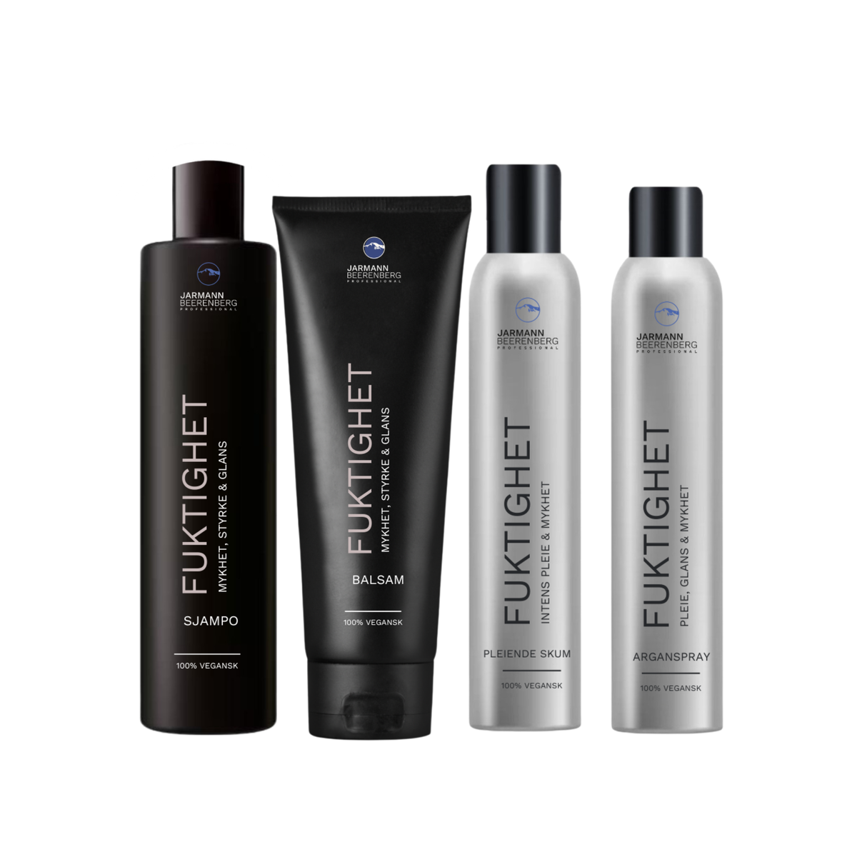 BUNDLE | FUKTIGHET SJAMPO, BALSAM, ARGANSPRAY & PLEIENDE SKUM