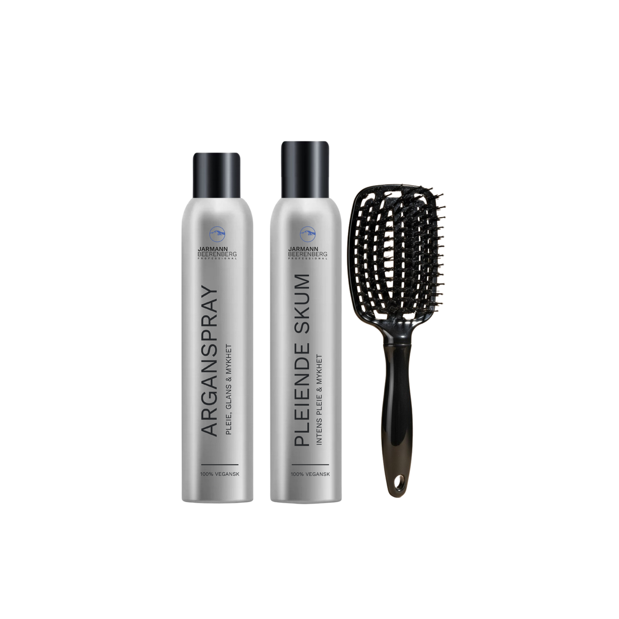 ARGANSPRAY, PLEIENDE SKUM OG BOAR BRUSH