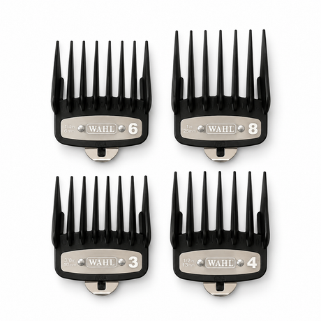 Wahl Premium Clipper Combs sett med fire avstandskammer