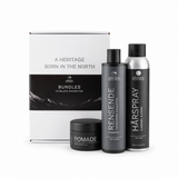 Jarmann Beerenberg Pomade Styling Bundle med Rensende Sjampo, Pomade og Hårspray i eske