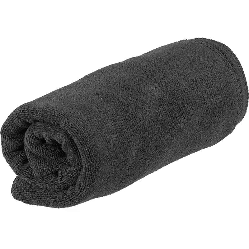MICROFIBER TOWELS BLACK | 12 PK