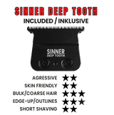 SINNER DEEP TOOTH BLADE | SINNER TRIMMER - GRIMM.NO
