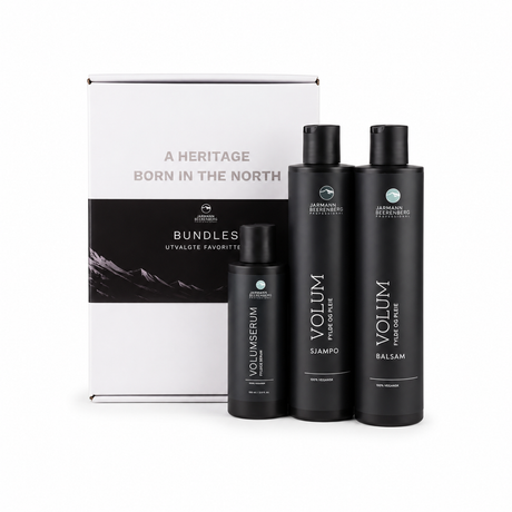 Jarmann Beerenberg Volum Bundle med Volum Sjampo, Volum Balsam og Volumserum i eske